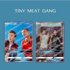 Carte Pokémon GX olografiche personalizzate di TMG Tiny Meat Gang