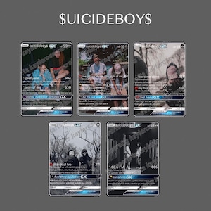 Suicideboys Cartas GX Pokémon Holográficas Personalizadas