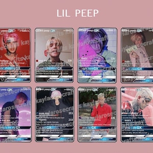 Cartes Pokémon GX holographiques personnalisées Lil Peep