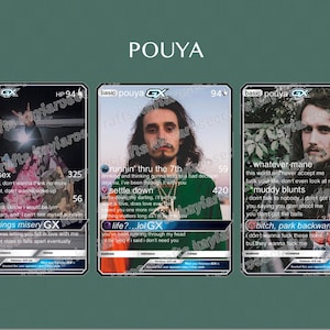 Cartes Pokémon GX holographiques personnalisées Pouya