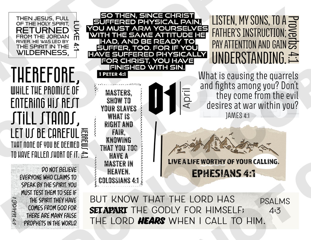 April 1st Birthday Scripture Poster, First, 4:1 - Etsy
