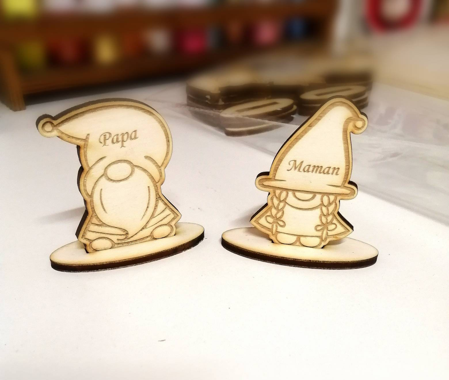 MARQUE-PLACE RONDIN BOIS CHAMPÊTRE 5X2,5CM NATURE