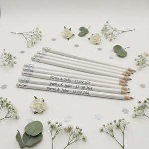 Lápices de madera personalizados grabados, regalo para invitados, bodas, fiestas, cumpleaños, personalizables.