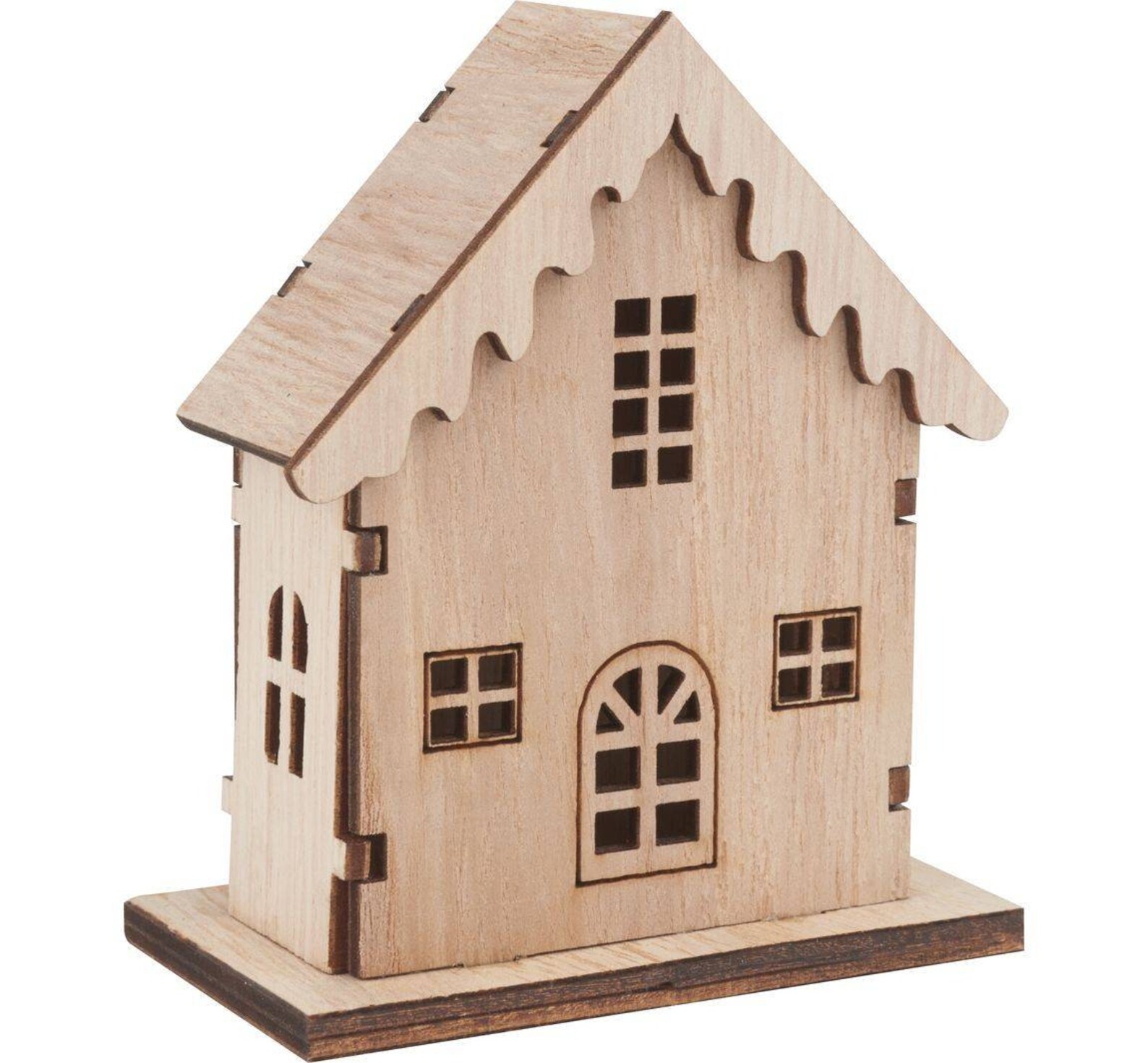 Wooden house 8pc Christmas village | Etsy