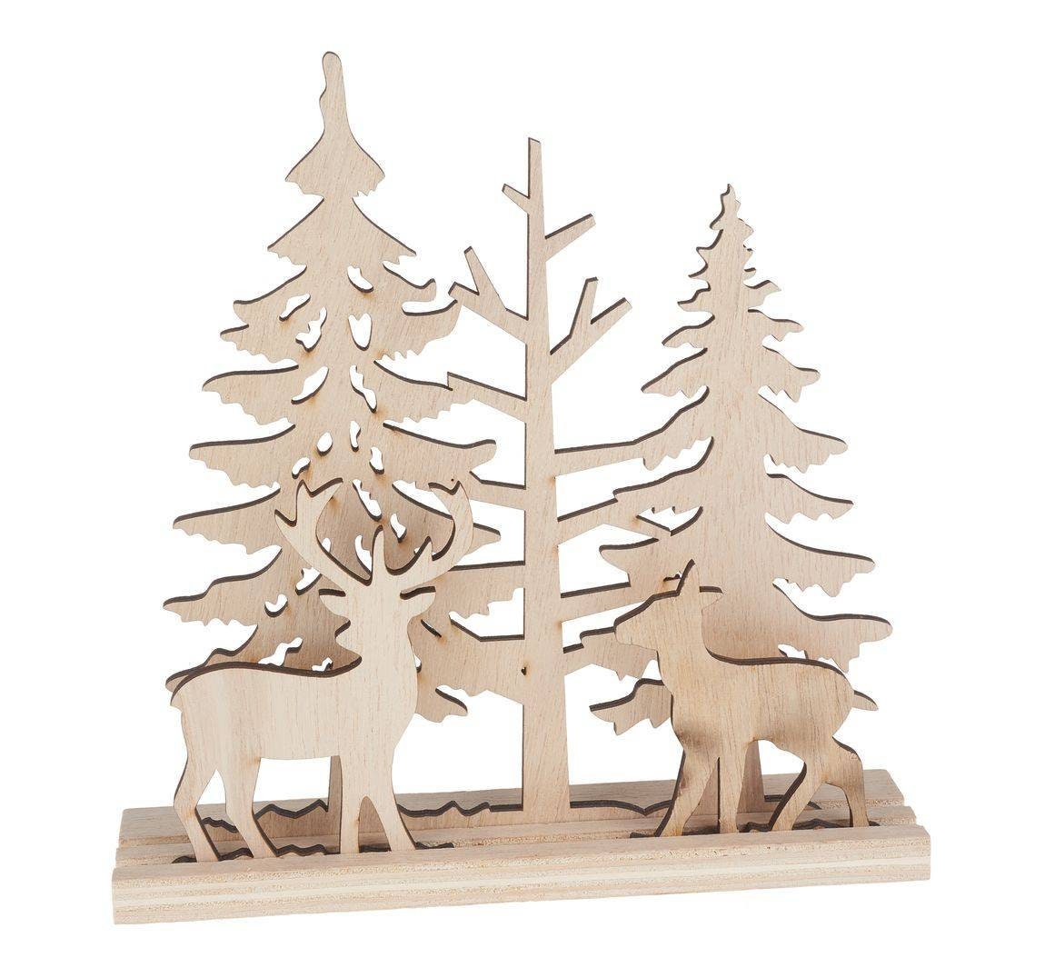 Déco en Bois Forêt Hivernal