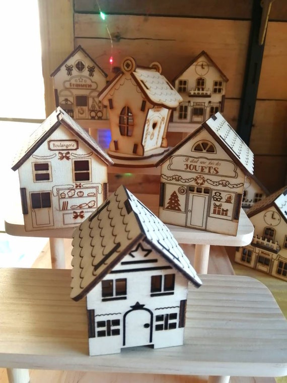 Maison en bois style Boutiques village de noël -  Canada