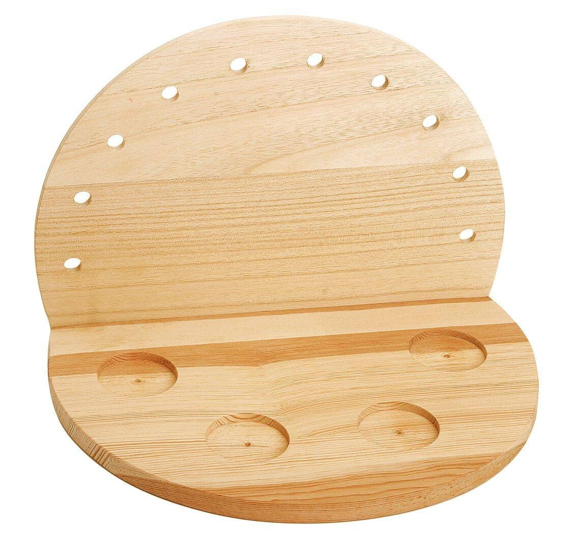 Support en Bois avec Emplacement Pour Bougies.