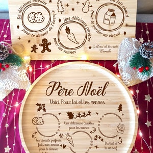 Wooden Santa Tray - Christmas Tray, Personalized Christmas Board, Santa Tray, Christmas Cookie Tray, Dear Santa