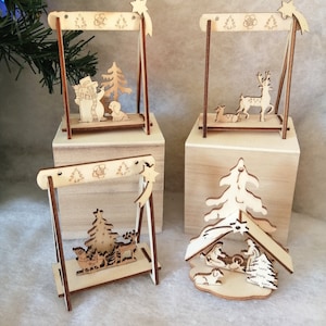 Petite décoration de Noël DIY en bois.