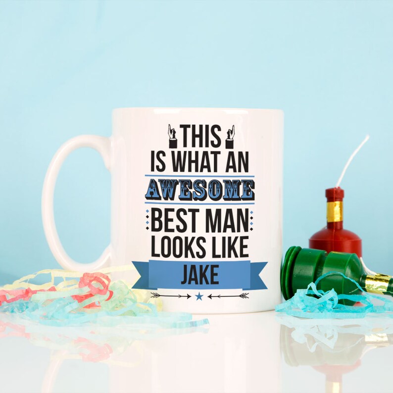 Personalised Awesome Best Man Mug Best Man Gift Ideas Funny Best Man