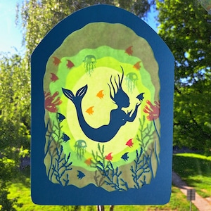 Waldorf Window Picture Transparent Spring Summer Autumn Winter The Little Mermaid