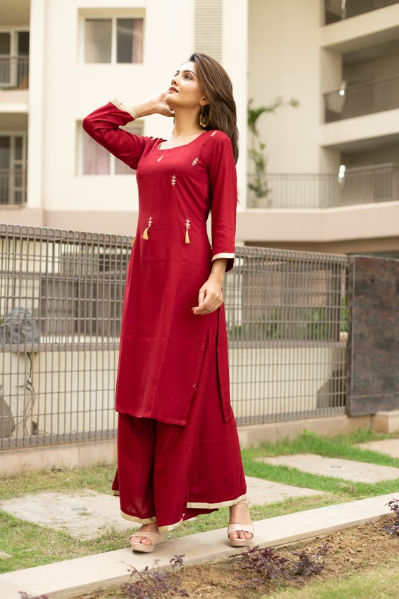 kurtis and plazo set