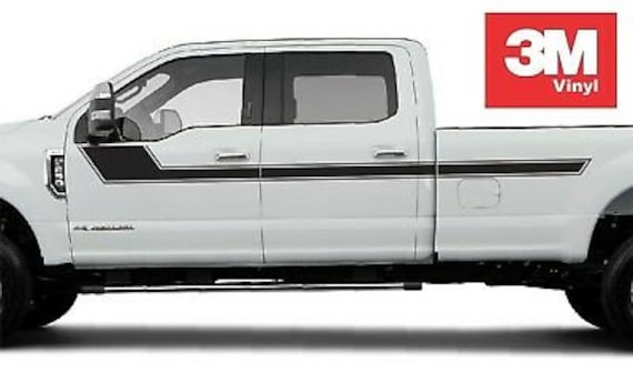 Angled Hockey 3M Vinyl Graphic Decal Stripe Ford F150 2015-2017 Super Crew Cab