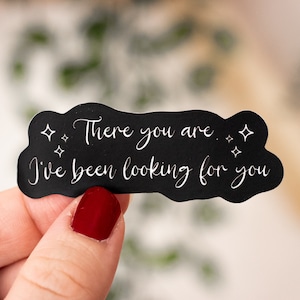 There You Are I’ve Been Looking For You Sticker | Officially Licensed | ACOTAR Sticker | Rhysand Quote | Feysand | Weatherproof Sticker |
