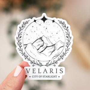Velaris City of Starlight Sticker | Officially Licensed ACOTAR | Velaris Mountain | Acotar Sticker | Acotar Merch | SJM | Weatherproof