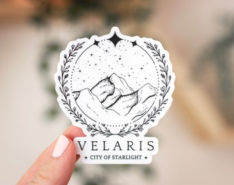 Velaris City of Starlight Sticker | Officially Licensed ACOTAR | Velaris Mountain | Acotar Sticker | Acotar Merch | SJM | Weatherproof