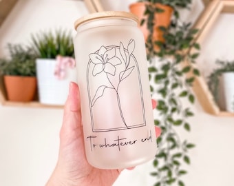 Throne of Glass Cup | Officially Licensed SJM | To Whatever End | Aelin Quote | Kingdom of Ash | TOG Quote | Bookish Gift | Iced Coffee Cup