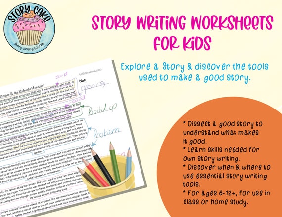 creative writing lesson activity worksheets improve writing etsy