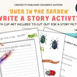 Write a Story About Bugs | Creative Writing Prompts | Writing Activity | Writing Worksheets | Writing Template | Printable PDF Resource