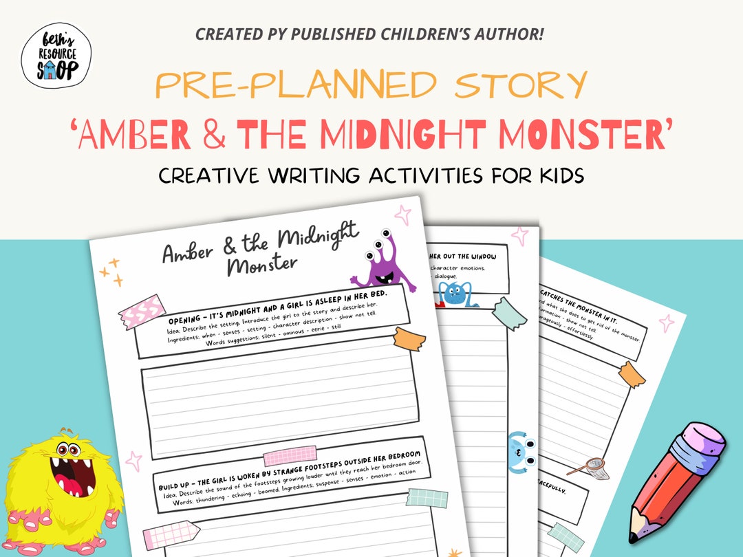 Creative Writing Prompts Story Writing Activity Worksheets - Etsy