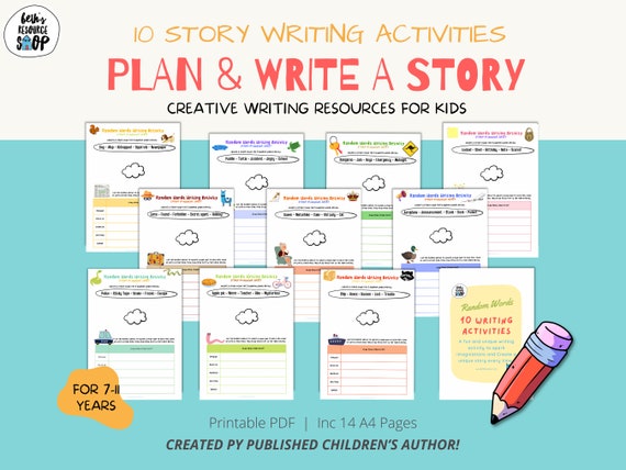 Story Writing Paper for KIDS: Make a story writing, Storytelling Journal  for kids, preschoolers, homeschooling, school supplies