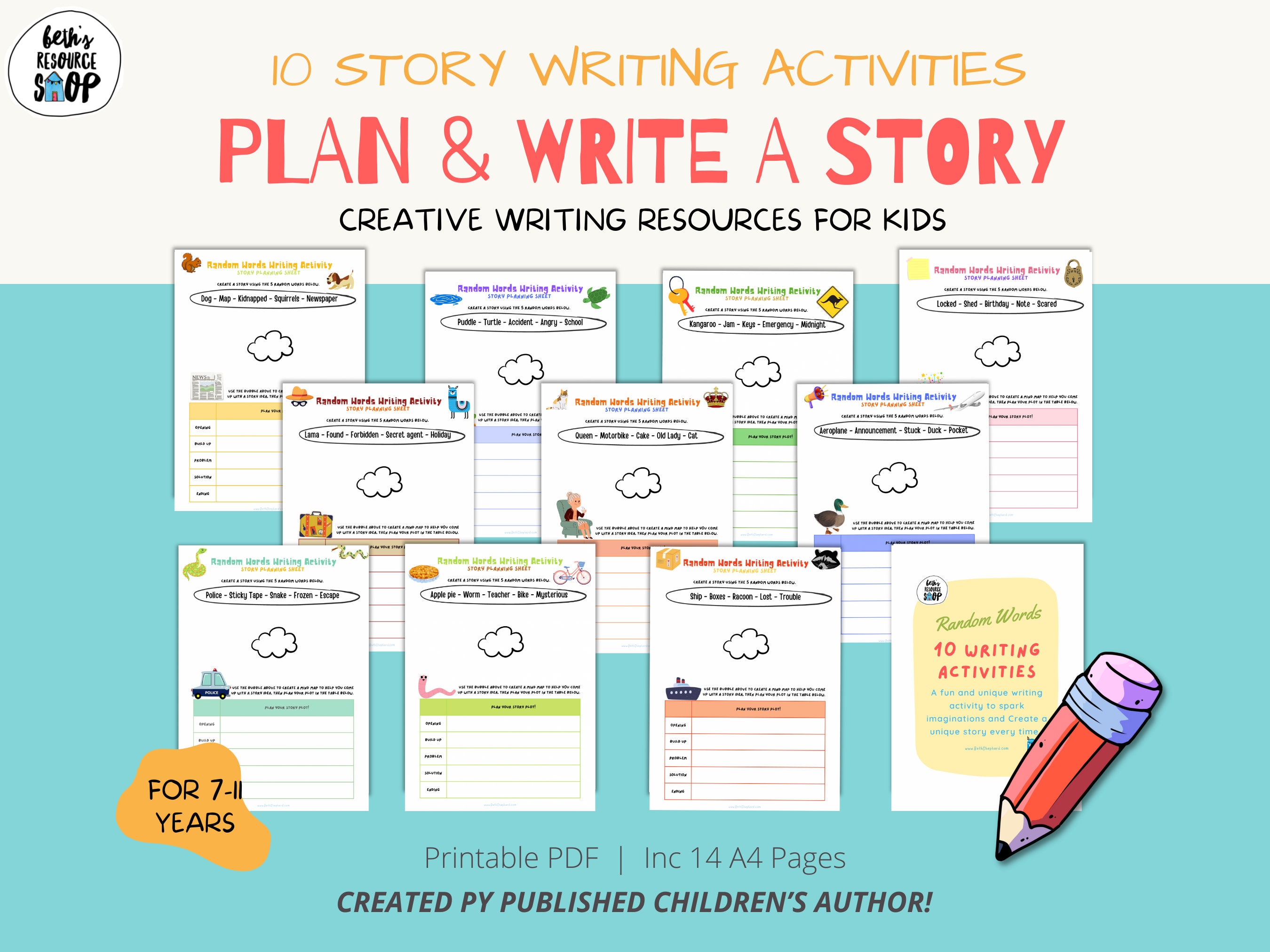 Creative clearance writing activities