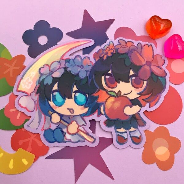 Seele and Veliona Sticker, 4" - Honkai Impact 3rd