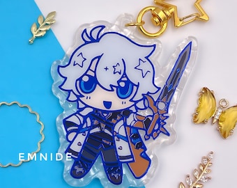 Phainon Blue Foil Porcelain Film Charm, 2.75", Honkai Star Rail