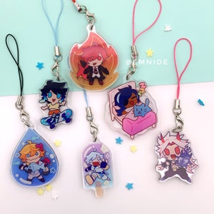 Genshin Mini Charms, GI Genshin Impact Keychain Chibi - Chongyun ...