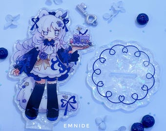 Argalia Standee, Blue Foil Porcelain Film 14cm, Library of Ruina