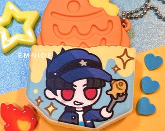 Gaku Taiyaki PVC Keychain, The Hundred Line