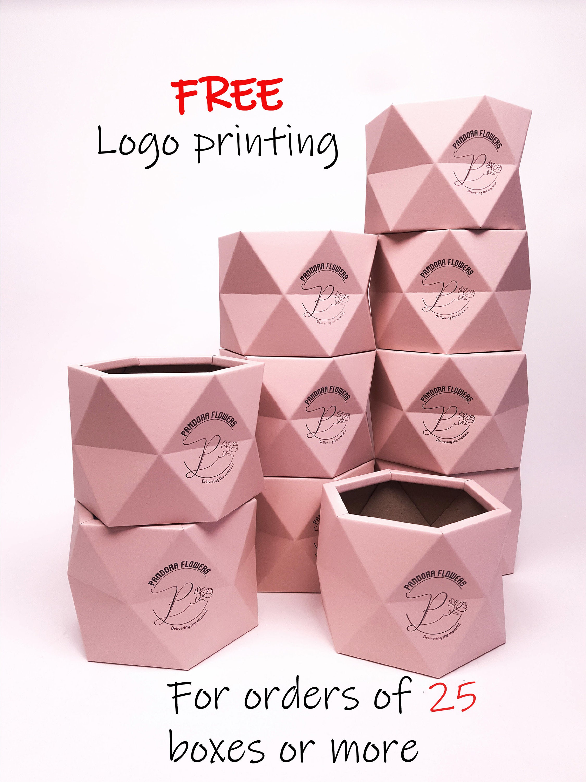 Model 3 flower Box Polygon Style Vase Unique Floral - Etsy