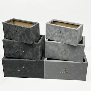 Caja rectangular para arreglos florales / Caja de cartón con superficie de terciopelo hecha a mano para ramos de flores elegantes / Diseño personalizado con logotipo