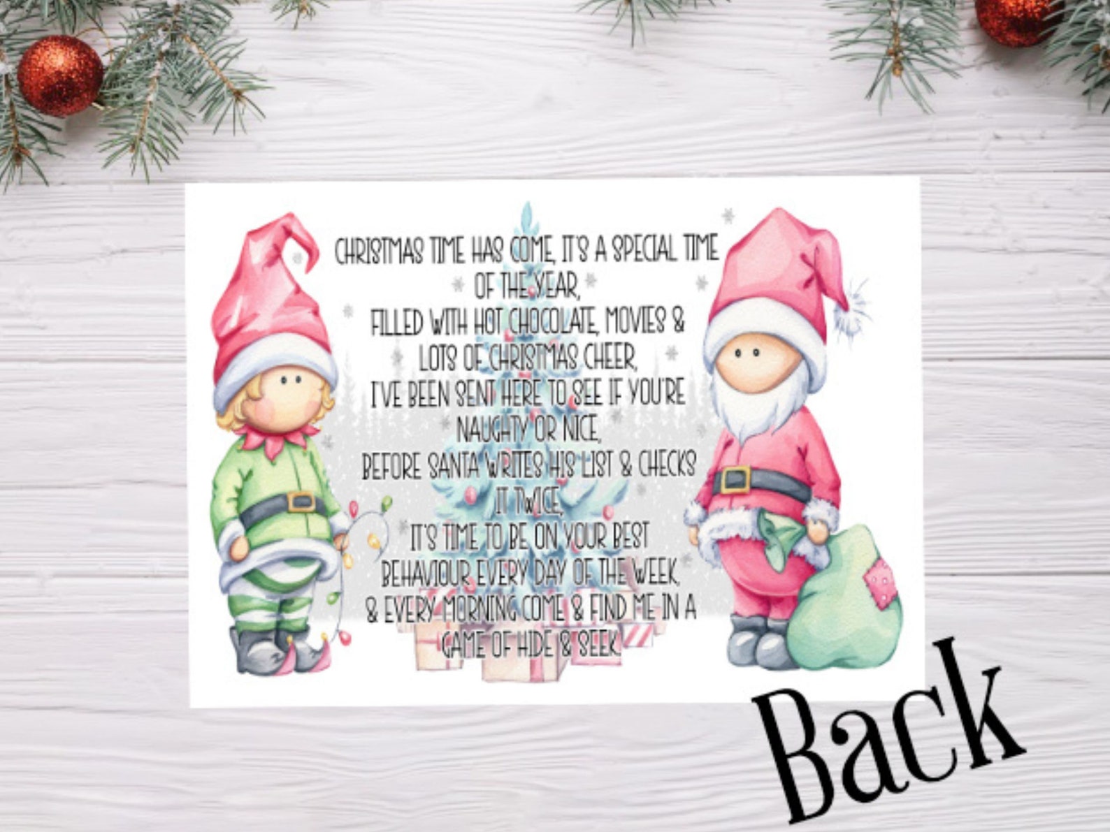 Naughty Elf Arrival Letter, Naughty Elf Card, Personalised Elf Return ...