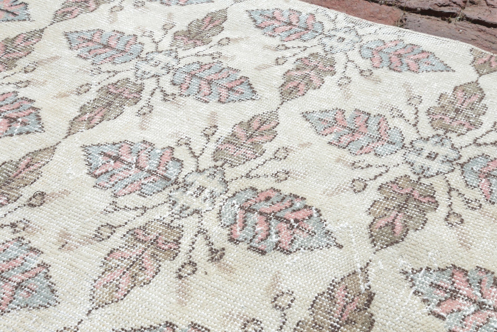 White Runner Rug Oushak Runner Rug Vintage Runner Rug Etsy