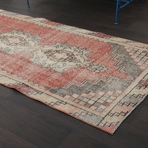 Vintage Rug Turkish Runner 3x9 Handmade Wool Rug Red Turkish Runner Rug 3x9 Vintage Rug Turkish Red Bohemian Style Runner Rug