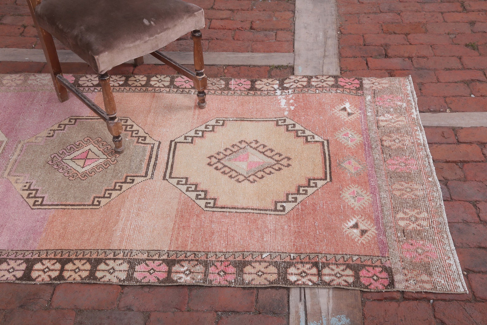 Antique Runner Rug Vintage Runner Hallway Rug Turkish Etsy