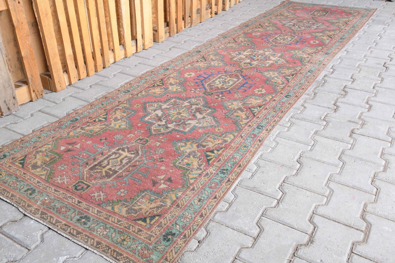 3 x 12 ft Vintage Runner Rug Turkish Rug Hallway Rug Etsy