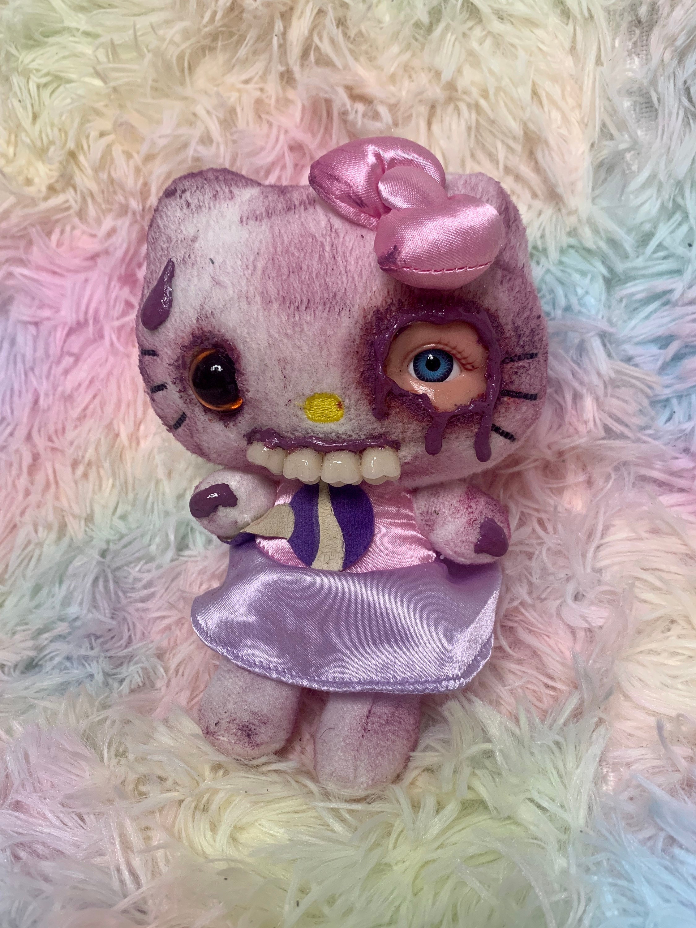 Creepy Horror Hello Kitty Doll Plush