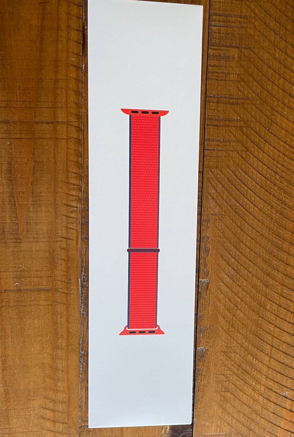 red sport loop apple watch band