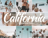 10 Lightroom Mobile Presets, California, Blogger Presets, Travel Presets, Photo Editing, Lightroom Presets, Instagram Blogger, DNG