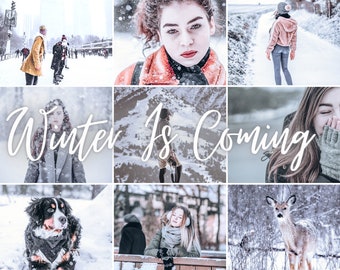 8 Lightroom Presets Winter tone Desktop + Mobile Blogger Presets, Fashion Presets, Travel Presets, Photo Editing, Cold Presets, Instagram