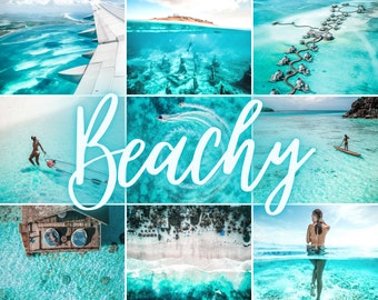 12 Lightroom PRESETS, DESKTOP + MOBILE, Beach Preset Instagram Blogger Photo Filter, Lightroom Presets