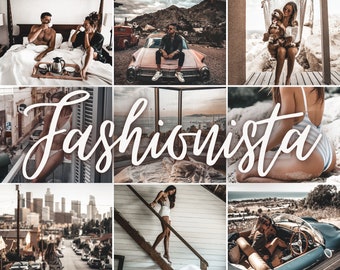 6 Lightroom Presets Desktop and Mobile Fashionista Presets Photographer Presets Fashion Presets, Lifestyle Presets, Photo Editing, Instagram