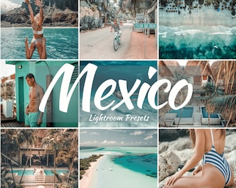 12 Lightroom Mobile Presets Mexico Beach Instagram Filter Photo Preset DNG Travel Blogger