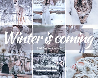 8 Lightroom Mobile Presets  WINTER IS COMING  Blogger Presets, Fashion Presets, Travel Presets, Photo Editing, Cold Presets, Instagram