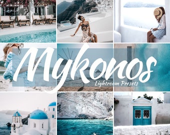 12 Lightroom Mobile Presets  MYKONOS  Blogger Presets, Fashion Presets, Travel Presets, Photo Editing, Beach Presets, Instagram