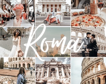 8 Lightroom Presets Warm Tones Desktop and Mobile ROMA Blogger Presets, Fashion Presets, Travel Presets, Photo Editing, Instagram Presets