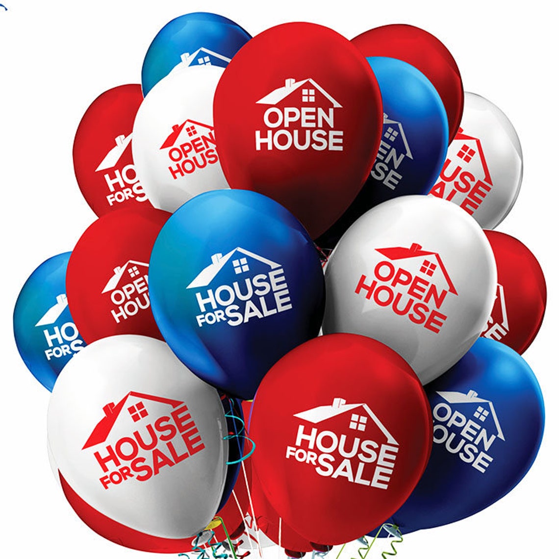 House for Sale Balloons & pins Open House Metallic Balloons Etsy