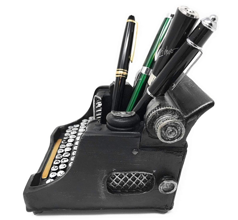 Retro Shabby Chic Vintage Typewriter Pencil Holder for Desk Etsy